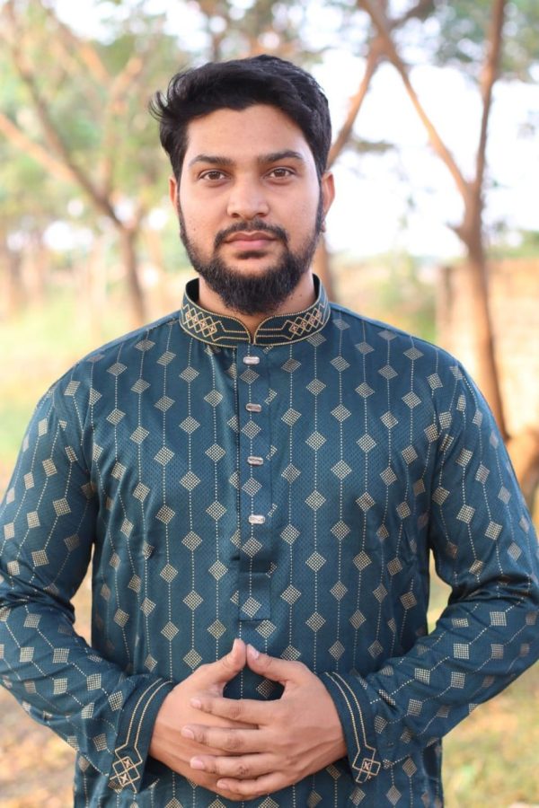 Exclusive Sea Green Afsan Printed Panjabi 505