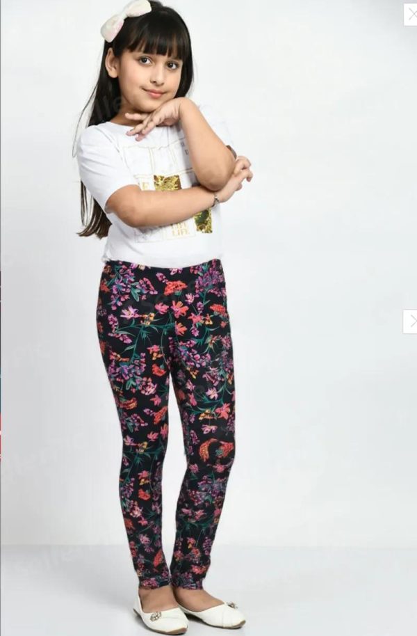 Leggings Pant Green Leafy